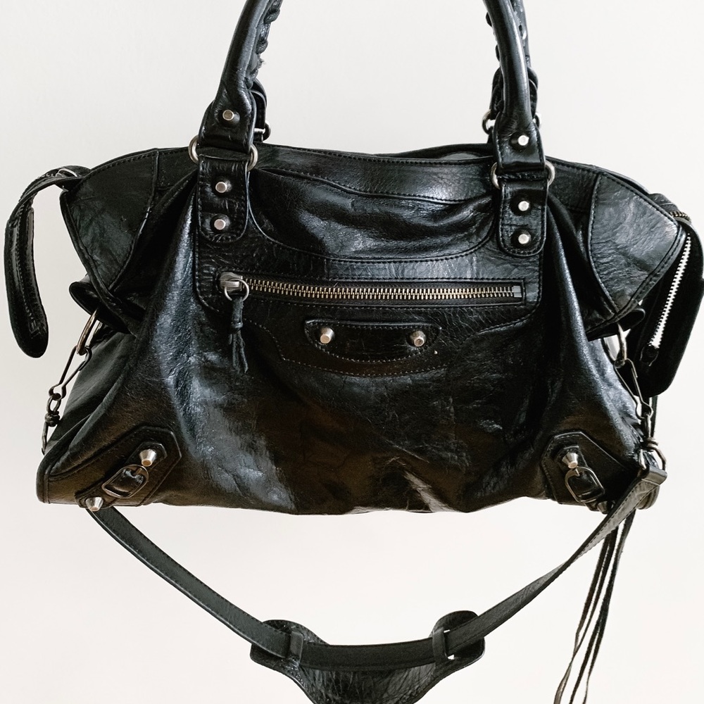 Authentic Balenciaga Classic City Bag in Black